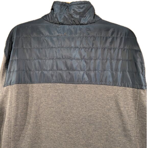 Eddie Bauer Men’s Quarter Zip Pullover XXL Blue Logo Long Sleeve Zip Pockets - Picture 5 of 9